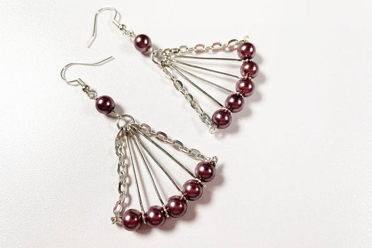 How to Make Pearl Fan Earrings - Affordable Jewellery Supplies