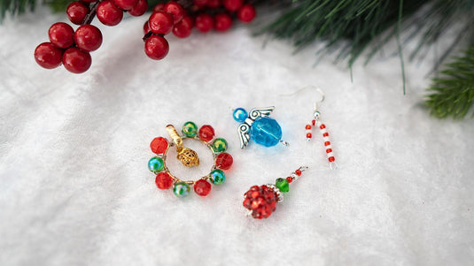 Four Christmas Charms for Bracelets - Affordable Jewellery Supplies