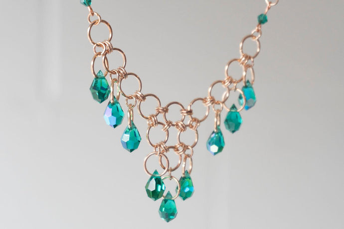 Vintage Jewellery Recreation Part 1 - Emerald Necklace