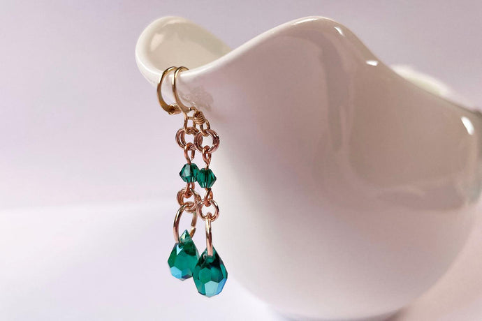 Vintage Jewellery Recreation Part 2 - Emerald Earrings