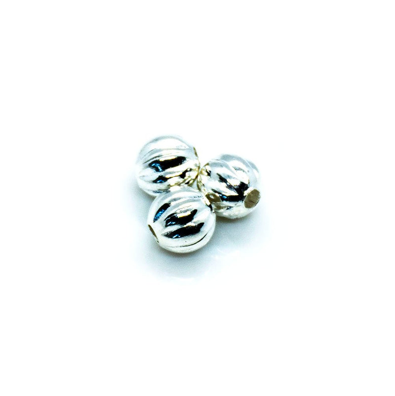 Load image into Gallery viewer, Corrugated Round 3mm Silver - Affordable Jewellery Supplies