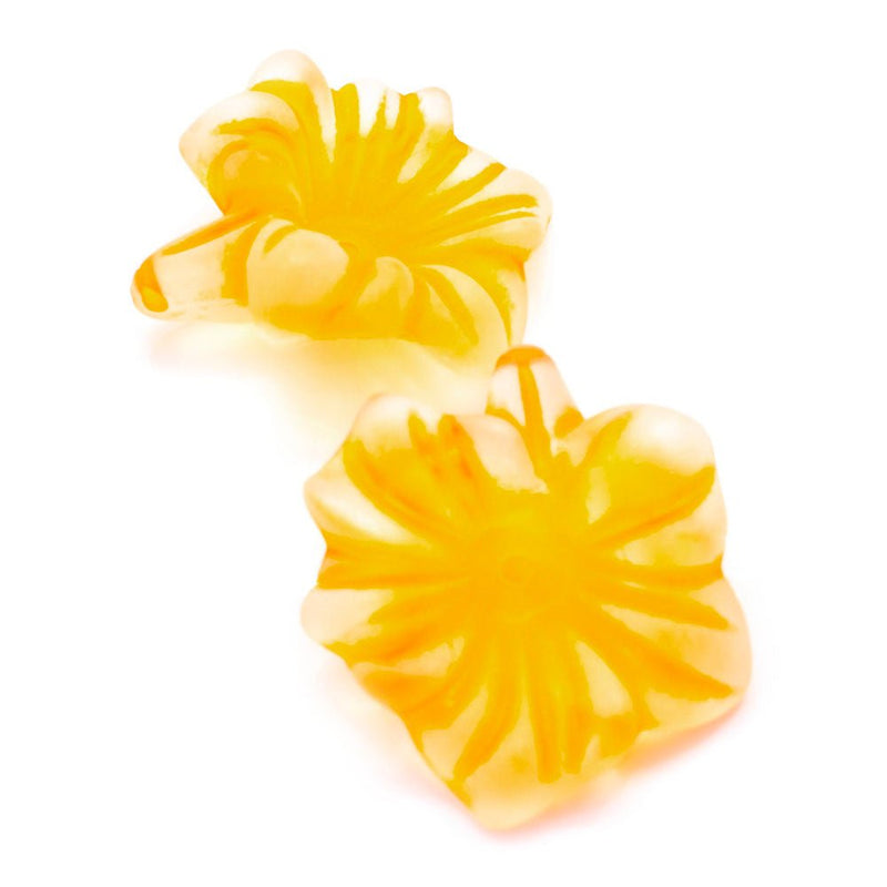 Load image into Gallery viewer, Acrylic Lucite Frosted Flower 31mm x 28mm Orange - Affordable Jewellery Supplies