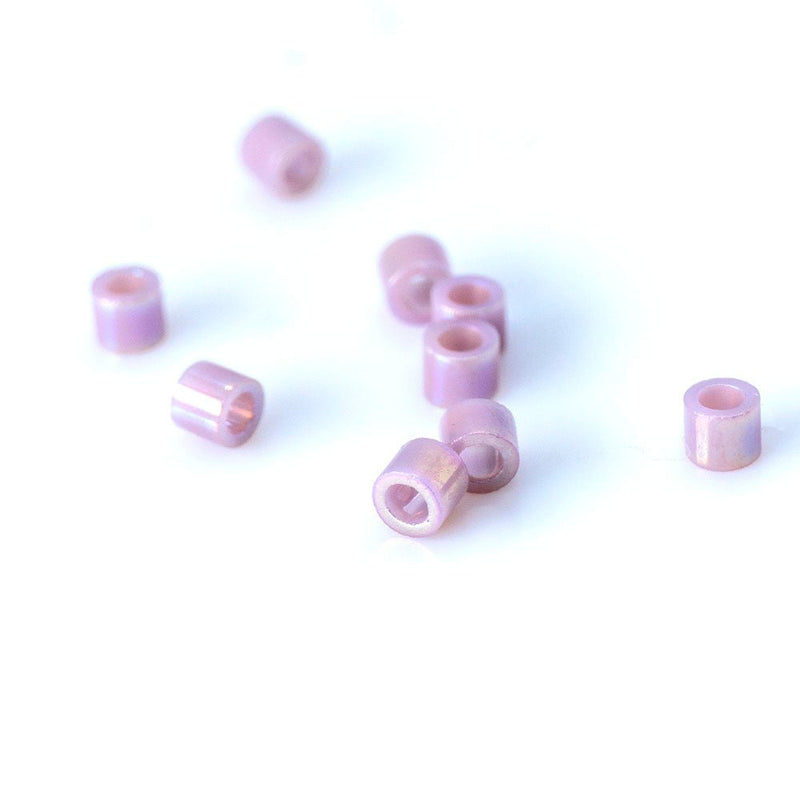 Load image into Gallery viewer, Miyuki Delica Seed Bead 15/0 Opaque Lilac AB - Affordable Jewellery Supplies