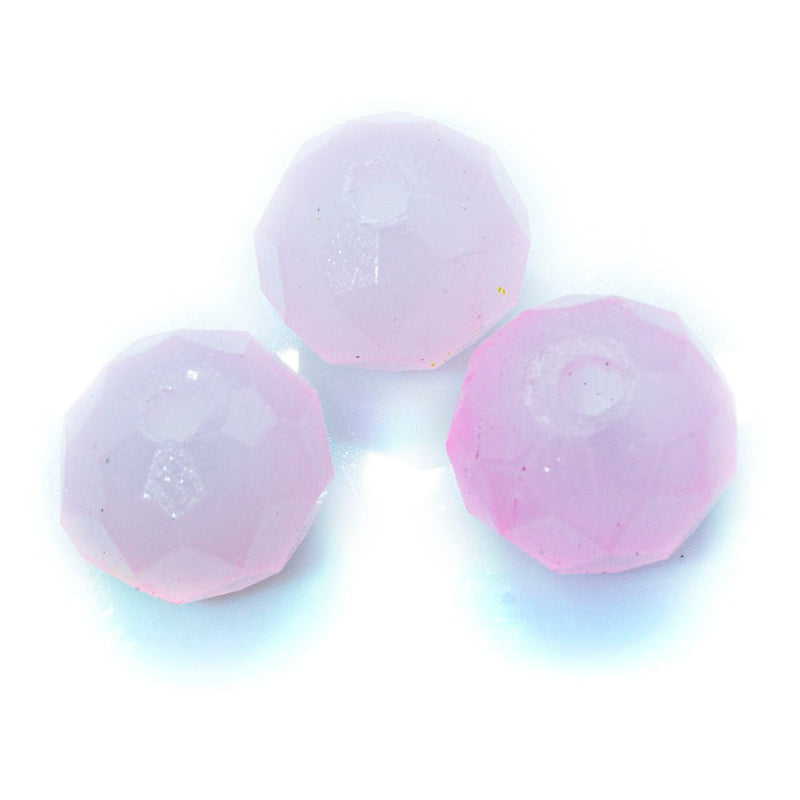 Load image into Gallery viewer, Austrian Crystal Faceted Rondelle 8mm x 6mm Baby Pink - Affordable Jewellery Supplies