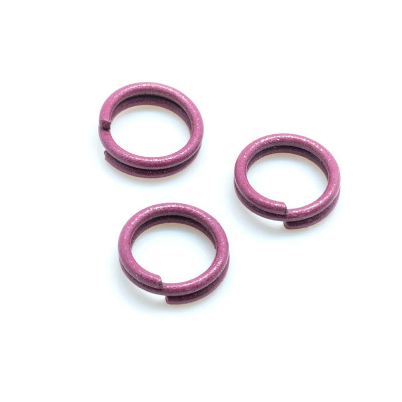 Load image into Gallery viewer, Split Ring Coloured 6mm Pink - Affordable Jewellery Supplies