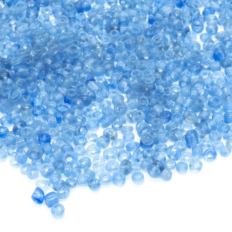 Load image into Gallery viewer, Transparent Seed Beads 11/0 Sapphire Blue - Affordable Jewellery Supplies
