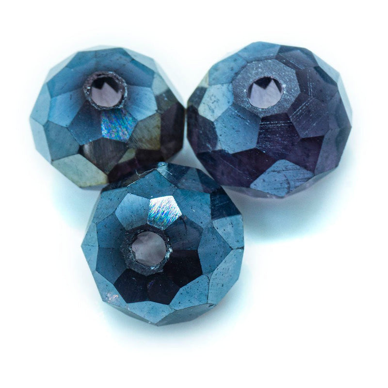Load image into Gallery viewer, Austrian Crystal Faceted Rondelle 8mm x 6mm Mauve AB - Affordable Jewellery Supplies