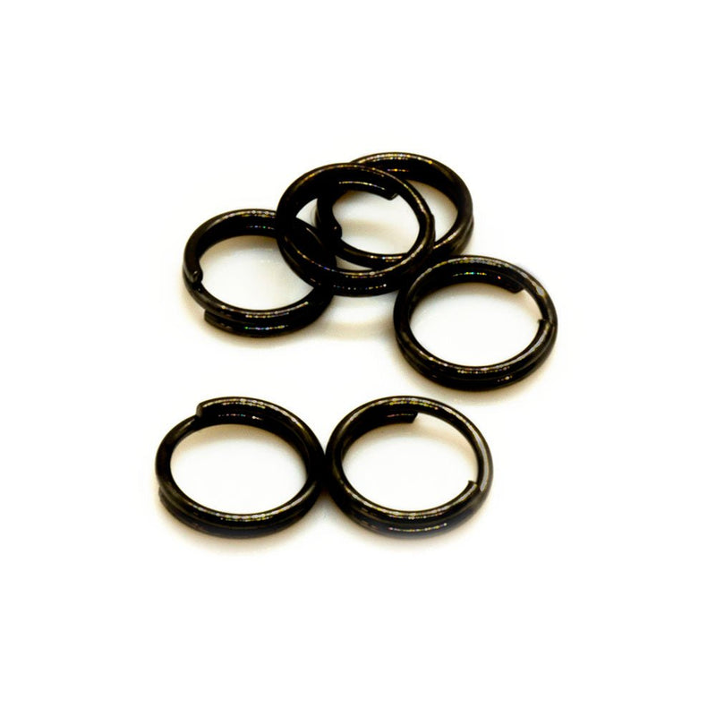Load image into Gallery viewer, Split Ring 6mm Black - Affordable Jewellery Supplies