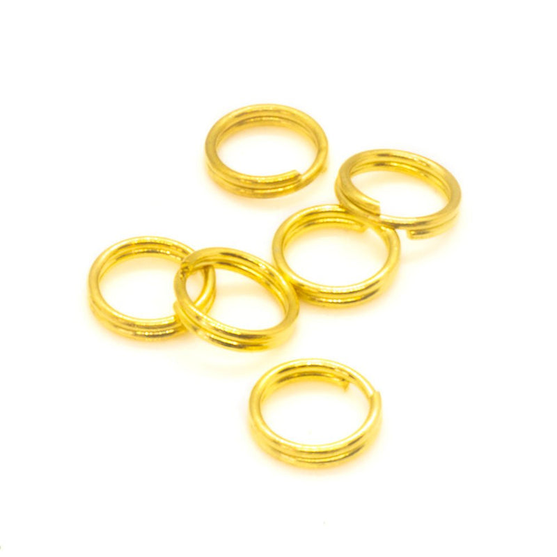 Load image into Gallery viewer, Split Ring 6mm Gold - Affordable Jewellery Supplies