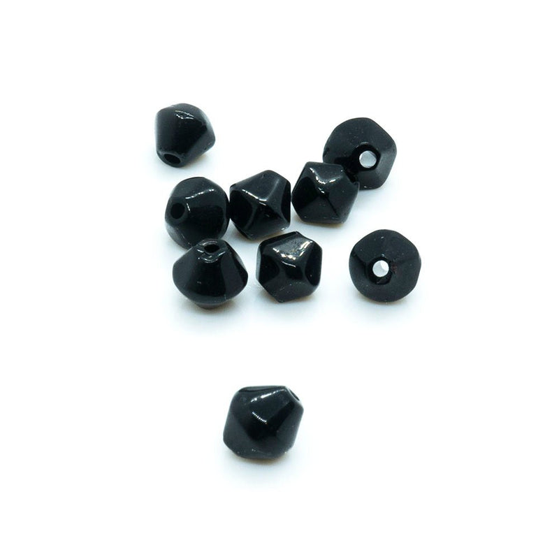 Load image into Gallery viewer, Crystal Glass Bicone 3mm Jet - Affordable Jewellery Supplies