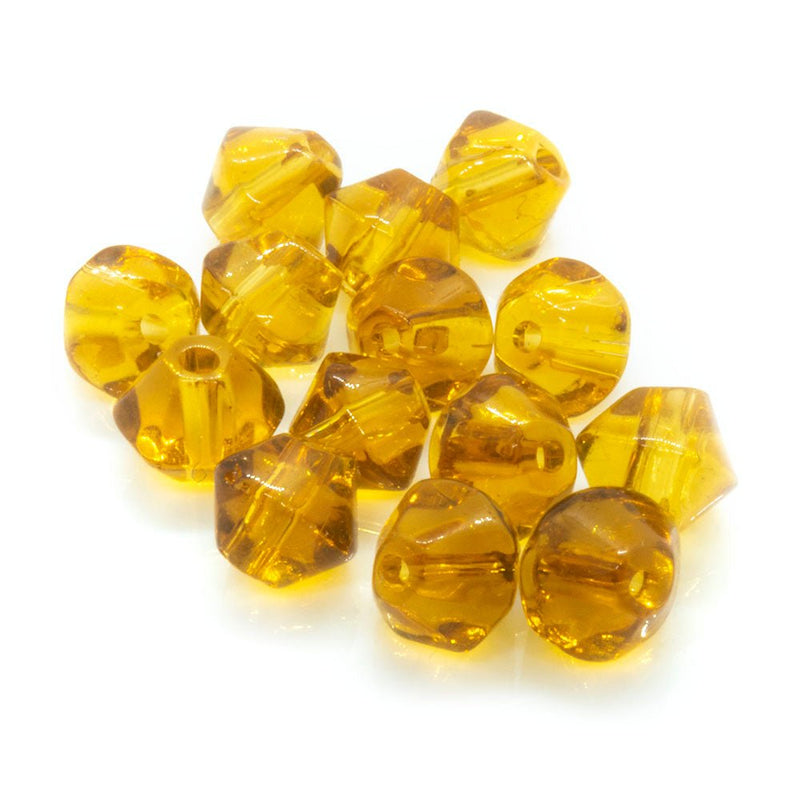 Load image into Gallery viewer, Crystal Glass Bicone 3mm Medium Topaz - Affordable Jewellery Supplies