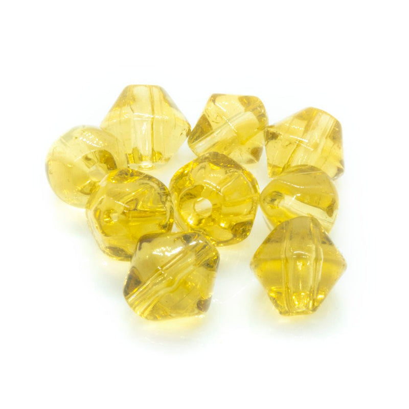 Load image into Gallery viewer, Crystal Glass Bicone 3mm Medium Topaz - Affordable Jewellery Supplies