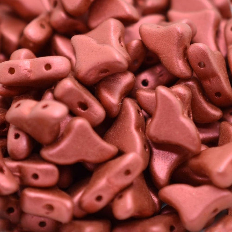 Load image into Gallery viewer, Helios Par Puca 10 mm x 6 mm Red Metallic Matte - Affordable Jewellery Supplies
