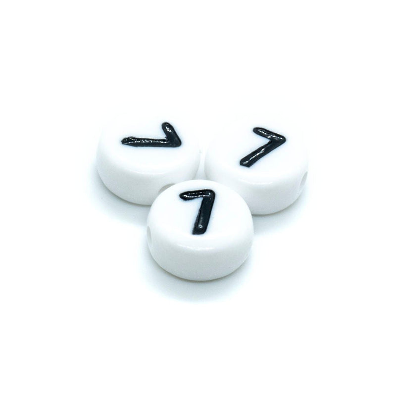 Load image into Gallery viewer, Acrylic Alphabet and Number Beads 7mm Number 7 - Affordable Jewellery Supplies