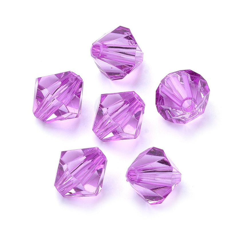 Load image into Gallery viewer, Acrylic Bicone 6mm Baby Pink - Affordable Jewellery Supplies