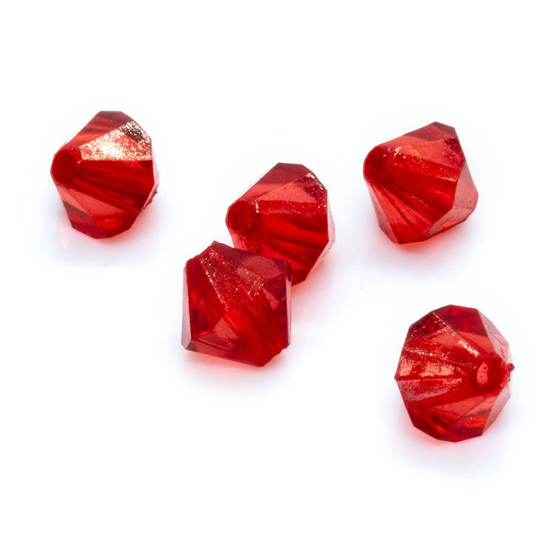 Load image into Gallery viewer, Acrylic Bicone 6mm Red - Affordable Jewellery Supplies