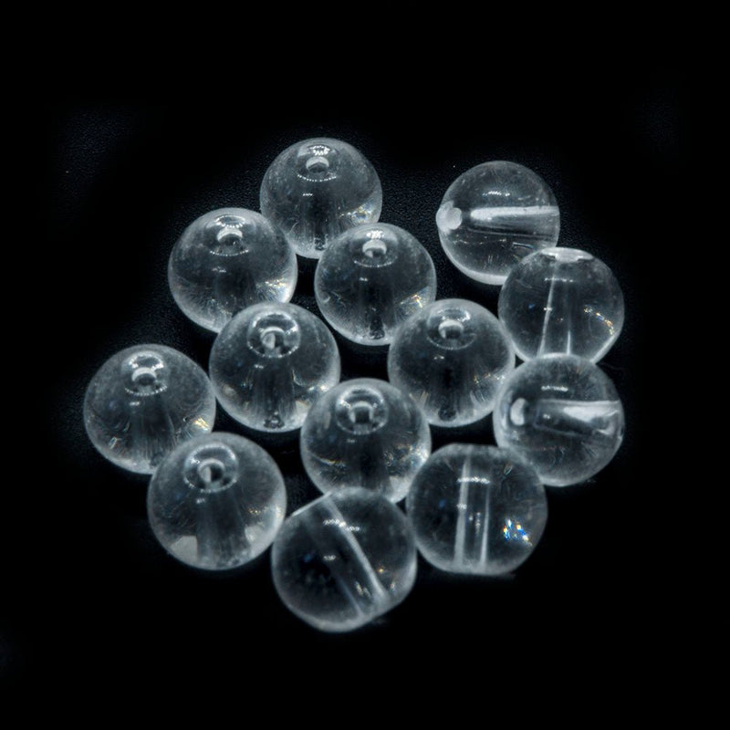 Load image into Gallery viewer, Crystal Glass Smooth Round Beads 6mm Crystal - Affordable Jewellery Supplies