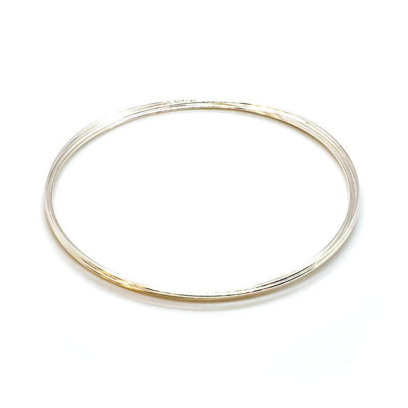 Load image into Gallery viewer, Memory Wire Bracelet 5.7cm Silver - Affordable Jewellery Supplies