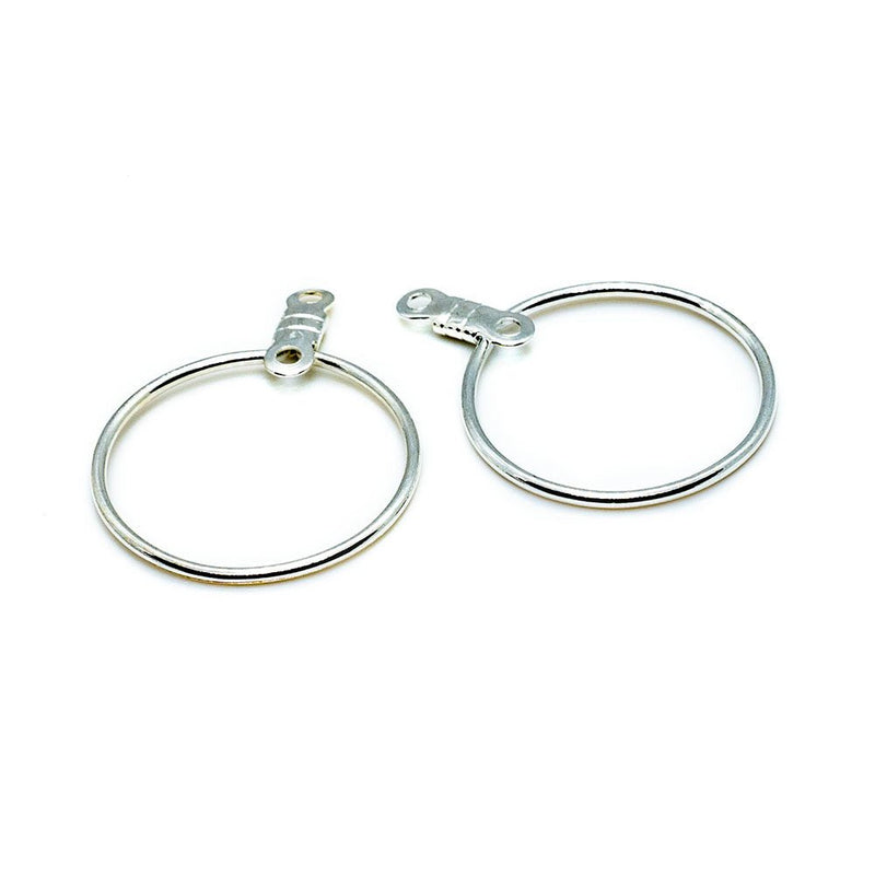 Load image into Gallery viewer, Smooth Round Drop 20mm Silver - Affordable Jewellery Supplies