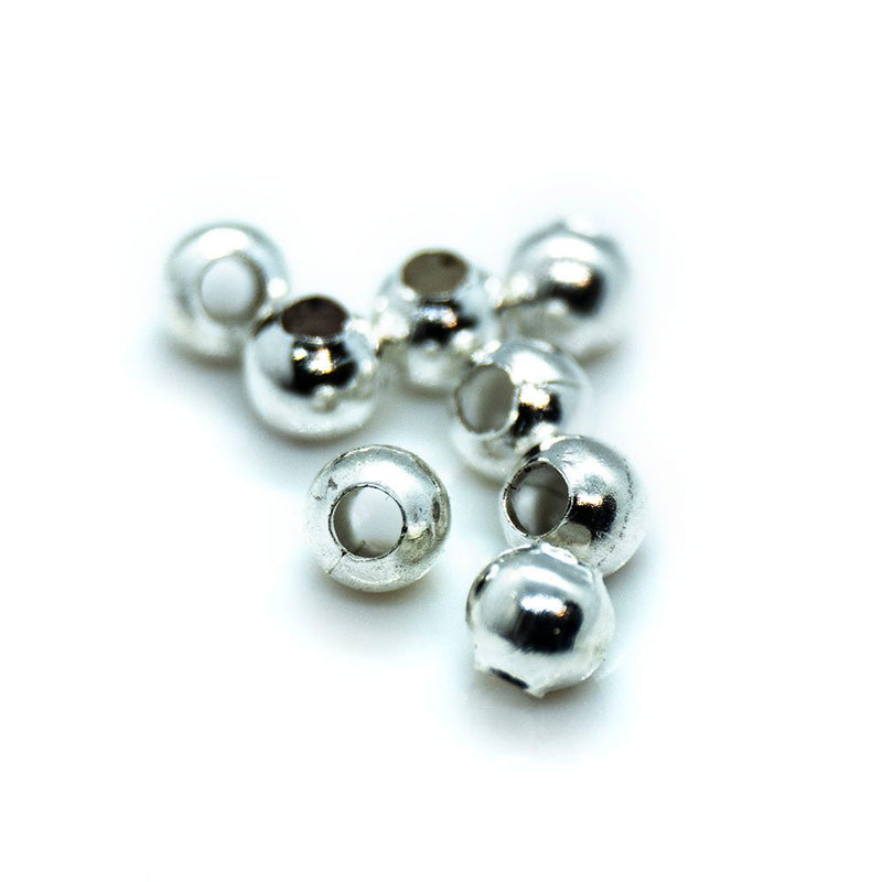 Load image into Gallery viewer, Metal Ball 3mm Silver Plated - Affordable Jewellery Supplies