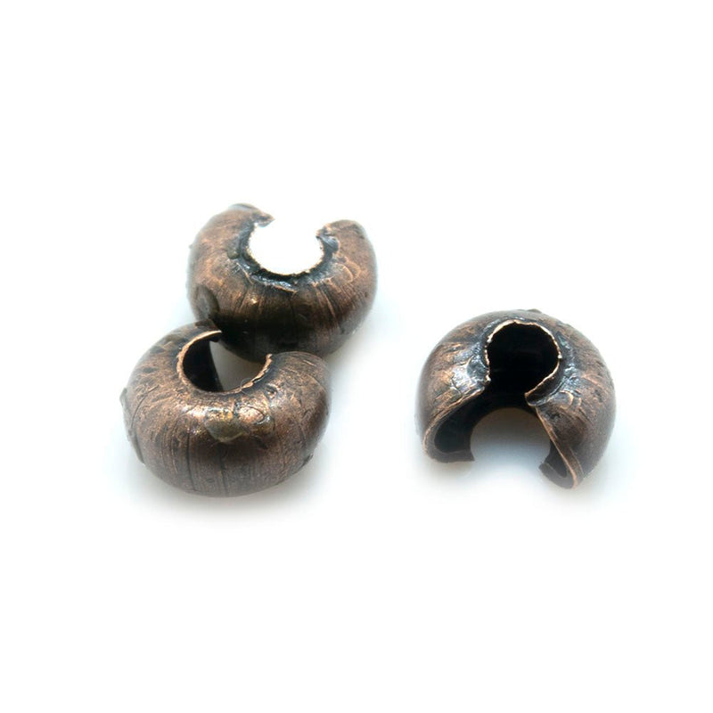 Load image into Gallery viewer, Crimp Cover 3mm Red Copper - Affordable Jewellery Supplies