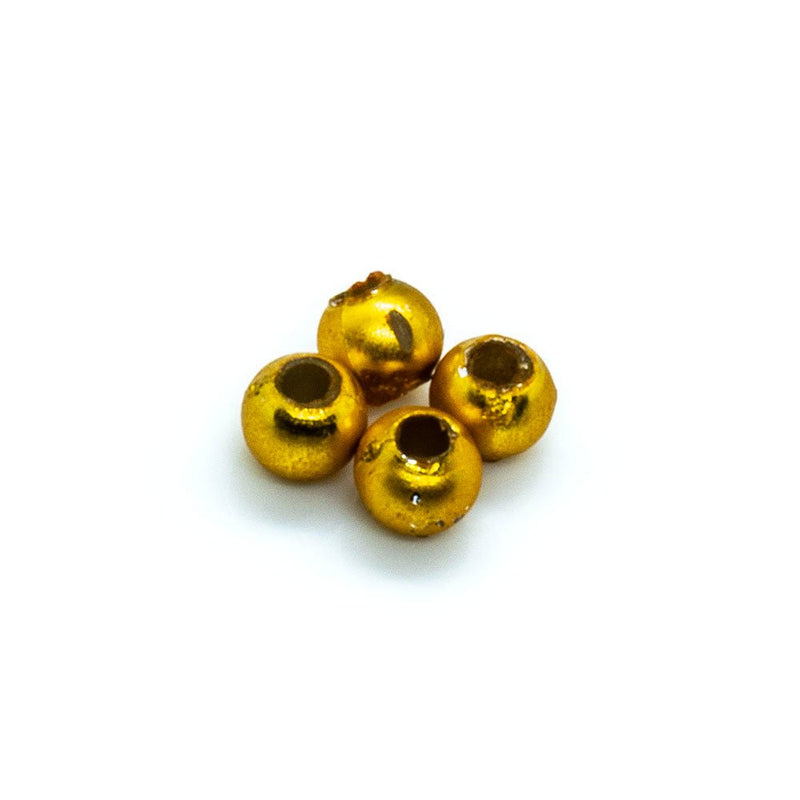 Load image into Gallery viewer, Vacuum Beads 3mm Matte gold - Affordable Jewellery Supplies