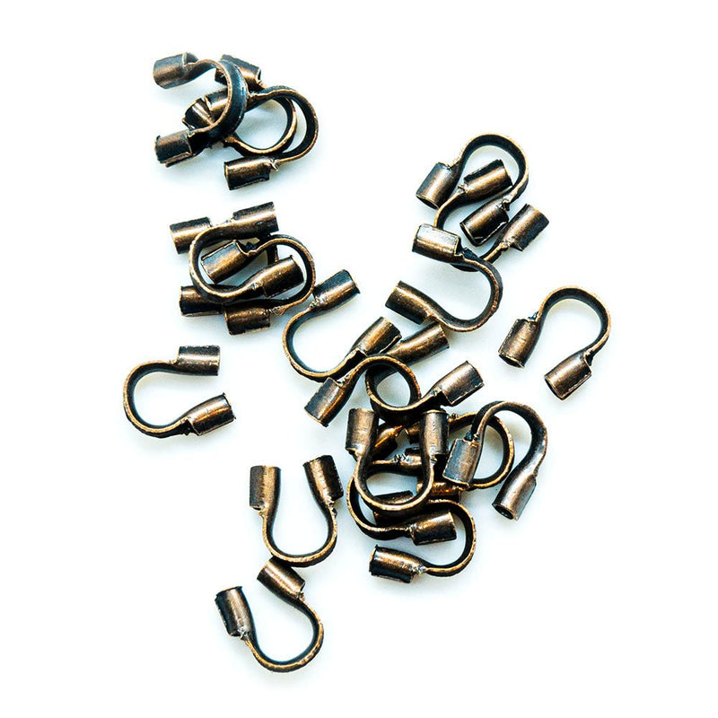Load image into Gallery viewer, Plated Brass Wire Guardian 4.5mm x 4mm x 1mm Red Copper - Affordable Jewellery Supplies
