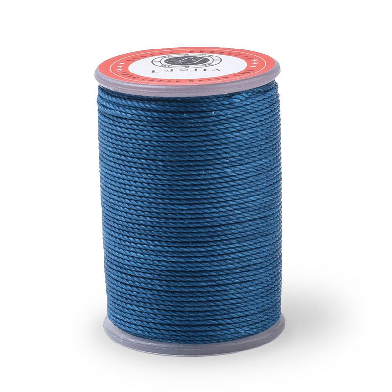 Load image into Gallery viewer, Waxed Polyester Round Twisted Cord 1mm Steel Blue - Affordable Jewellery Supplies