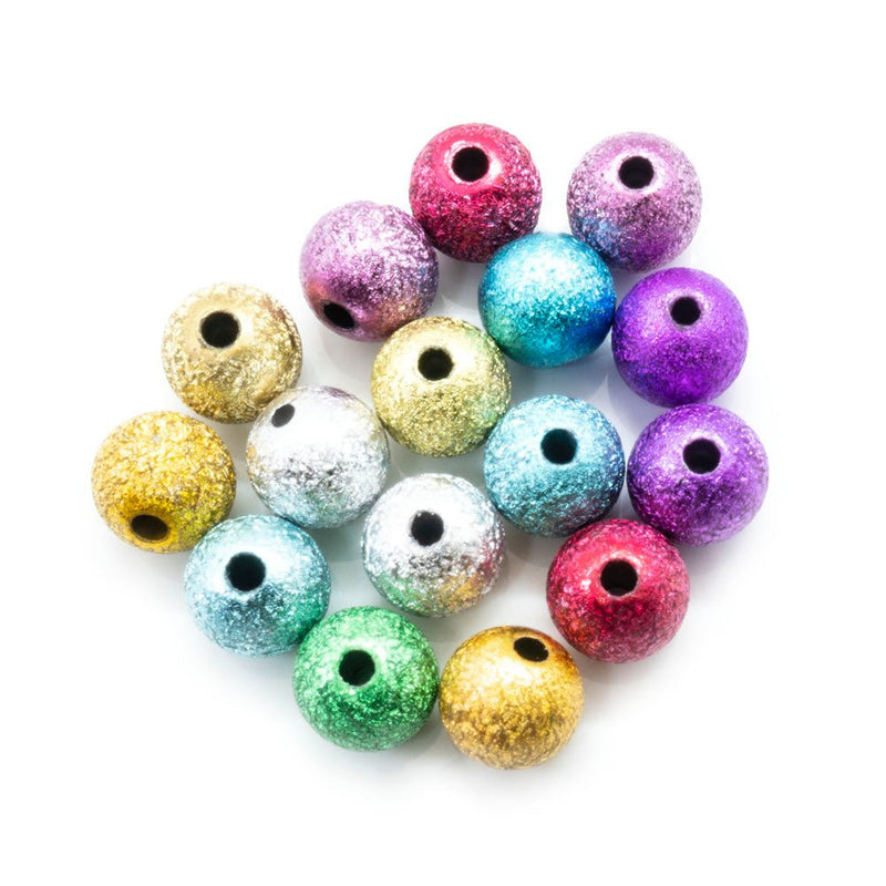 Load image into Gallery viewer, Acrylic Stardust Bead 10mm Mixed Colours - Affordable Jewellery Supplies
