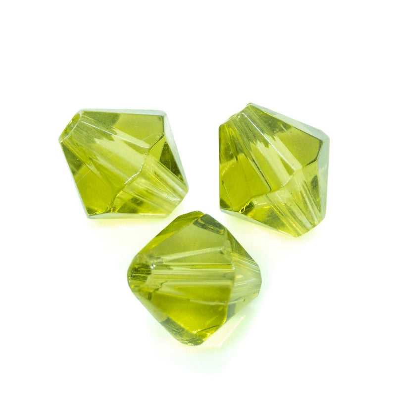 Load image into Gallery viewer, Crystal Glass Bicone 8mm Light Olive - Affordable Jewellery Supplies