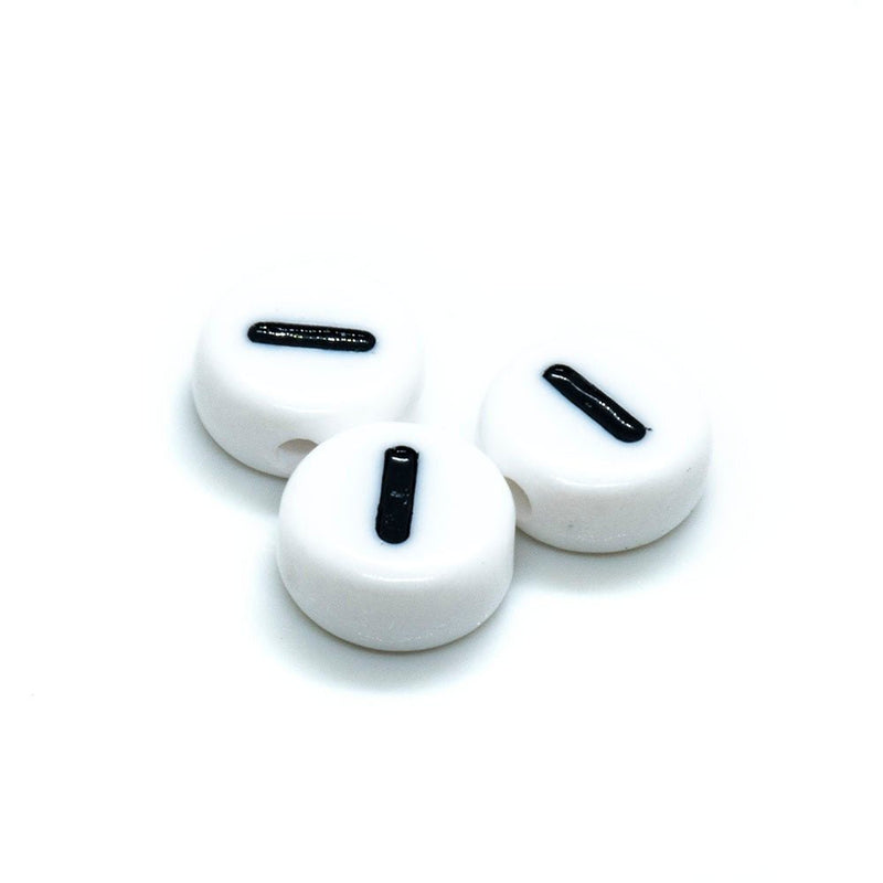 Load image into Gallery viewer, Acrylic Alphabet and Number Beads 7mm Number 1 - Affordable Jewellery Supplies