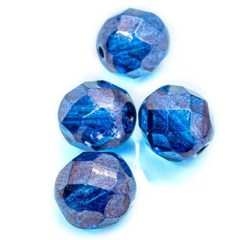 Load image into Gallery viewer, Czech Glass Firepolished Faceted Round 8mm Crystal Vega - Affordable Jewellery Supplies