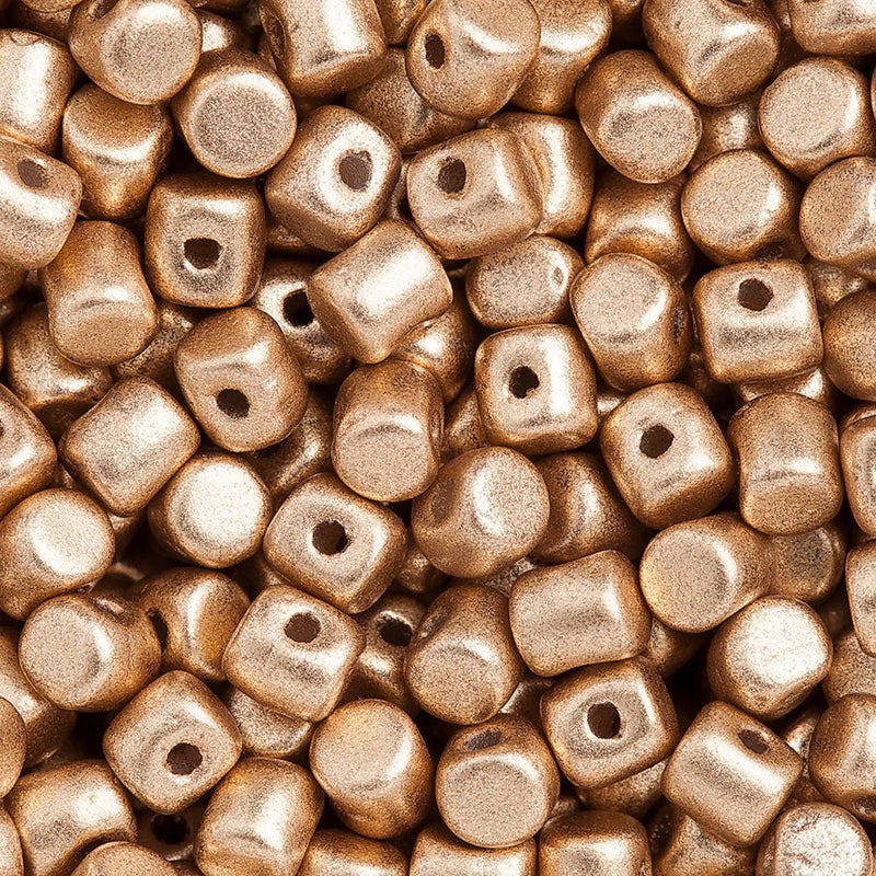 Load image into Gallery viewer, Minos Par Puca 3 mm x 2.5 mm Dark Gold Bronze - Affordable Jewellery Supplies