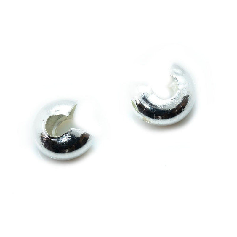 Load image into Gallery viewer, Crimp Cover 3mm Silver - Affordable Jewellery Supplies