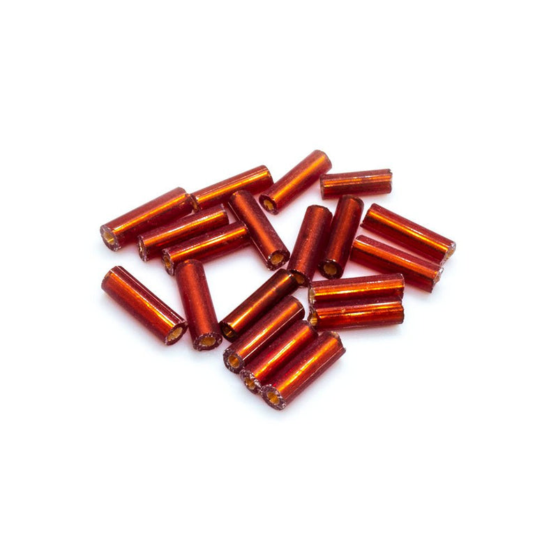 Load image into Gallery viewer, Bugle Beads 6.35mm Pink AB - Affordable Jewellery Supplies