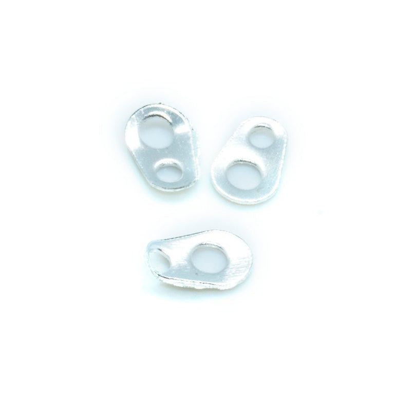 Load image into Gallery viewer, Chain Tabs 4mm x 7mm Silver - Affordable Jewellery Supplies