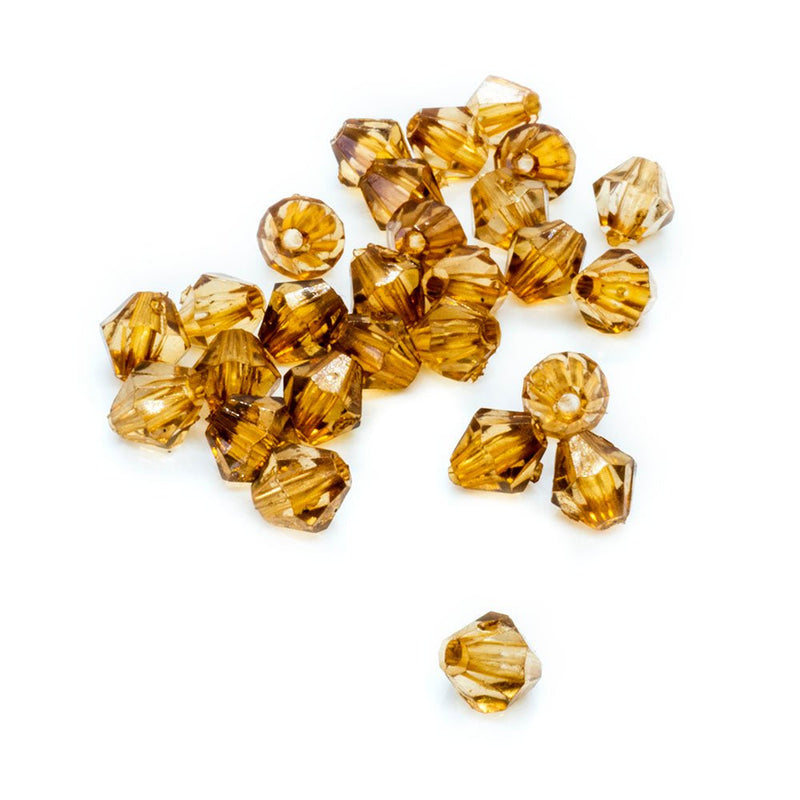 Load image into Gallery viewer, Acrylic Bicone 6mm Brown - Affordable Jewellery Supplies