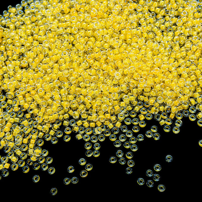 Load image into Gallery viewer, Miyuki Rocailles Round Luminous Seed Beads 11/0 Sun Glow - Affordable Jewellery Supplies