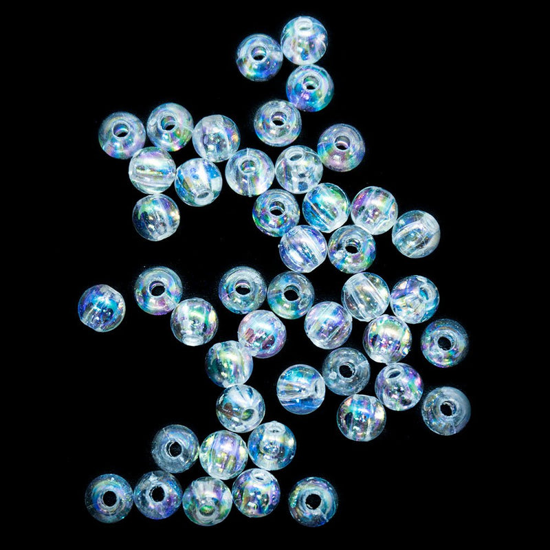 Load image into Gallery viewer, Eco - Friendly Transparent Beads 4mm Bright Coral - Affordable Jewellery Supplies
