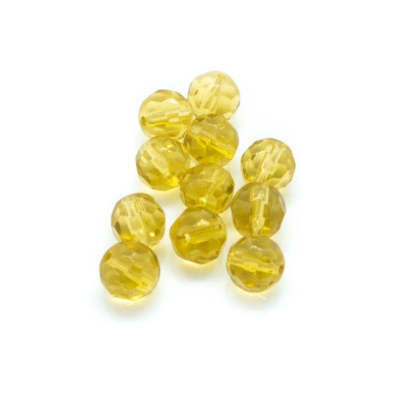 Load image into Gallery viewer, Crystal Glass Faceted Round 6mm Light Colorado Topaz - Affordable Jewellery Supplies