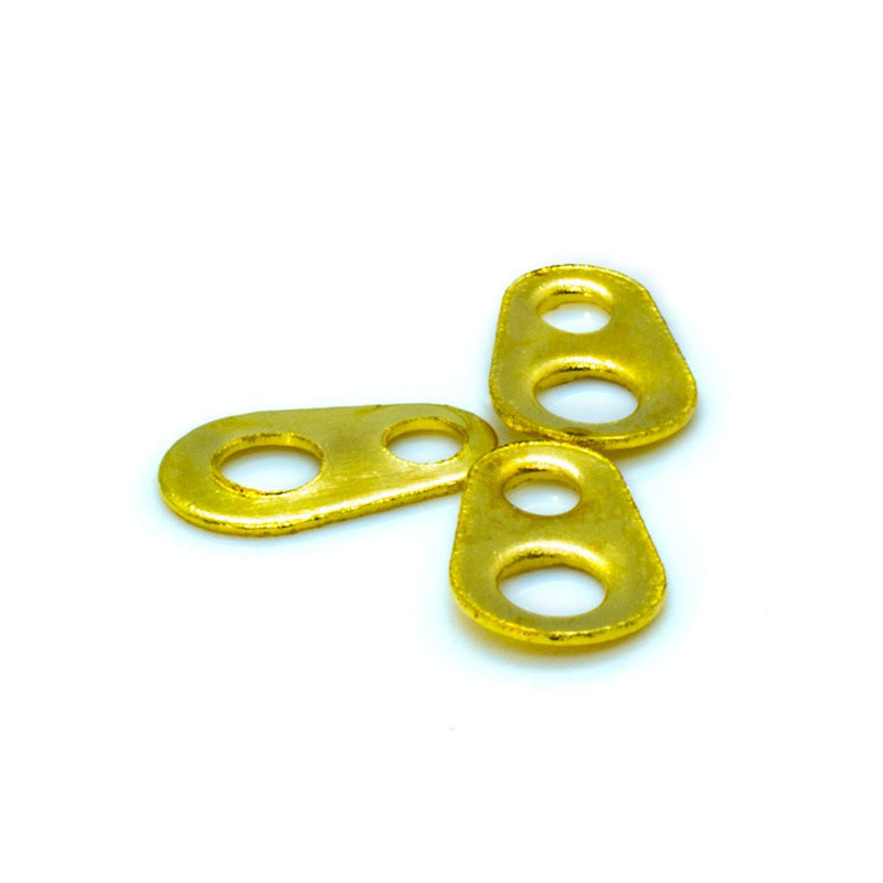 Load image into Gallery viewer, Chain Tabs 4mm x 7mm Gold - Affordable Jewellery Supplies