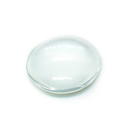 Transparent Glass Cabochons Half Round Dome 20mm Transparent - Affordable Jewellery Supplies