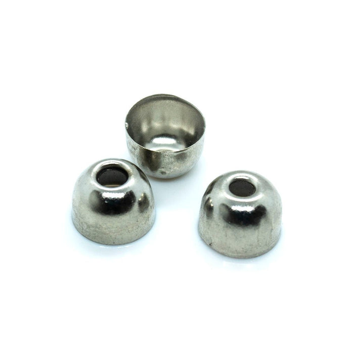 Bead Caps Dome 8mm x 6mm Silver - Affordable Jewellery Supplies