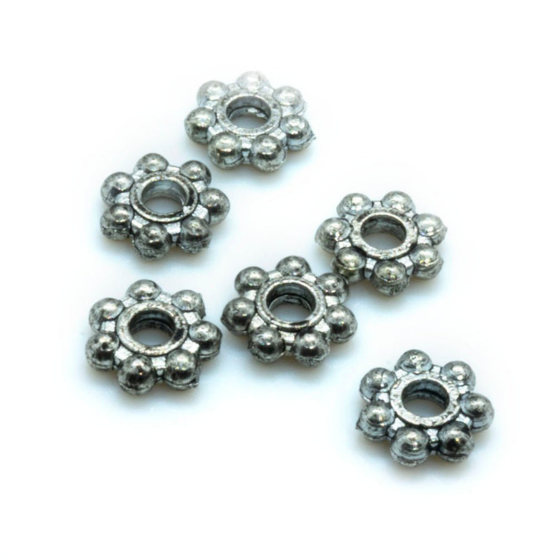 Load image into Gallery viewer, Beaded Rondelle Spacer Bead 4mm x 1mm Antiqued Pewter - Affordable Jewellery Supplies
