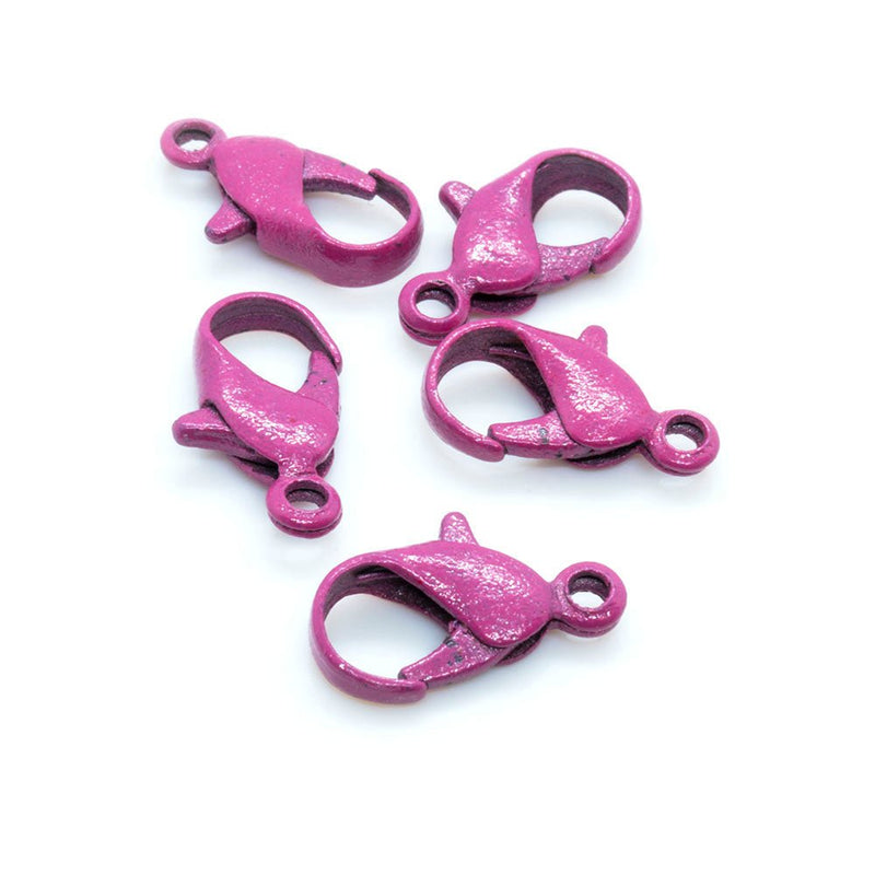 Load image into Gallery viewer, Lobster Claw Clasp 12mm Pink - Affordable Jewellery Supplies
