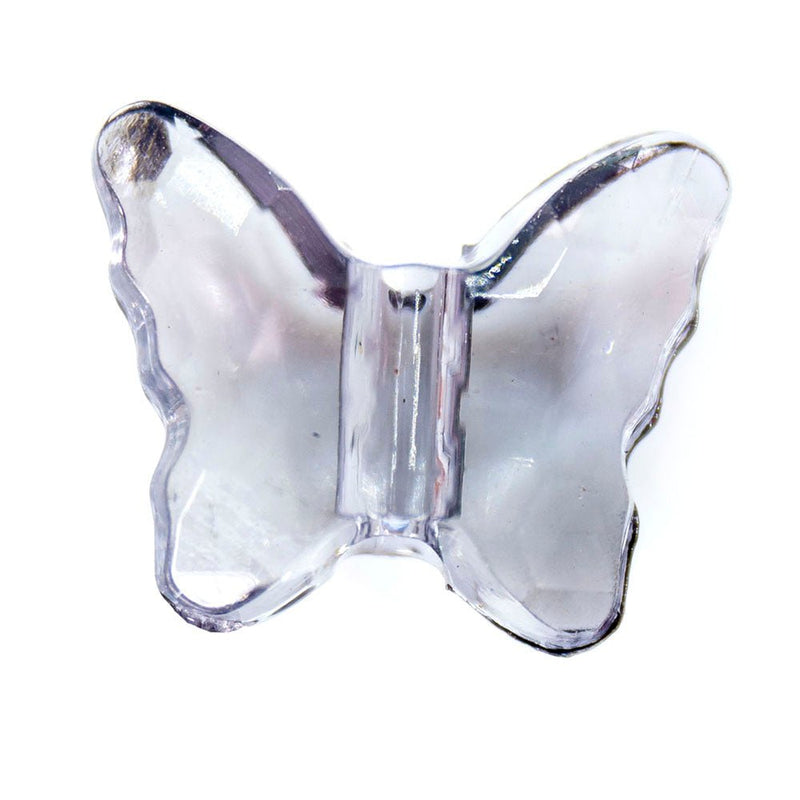 Load image into Gallery viewer, Acrylic Butterfly Bead 10mm x 8mm Grey - Affordable Jewellery Supplies
