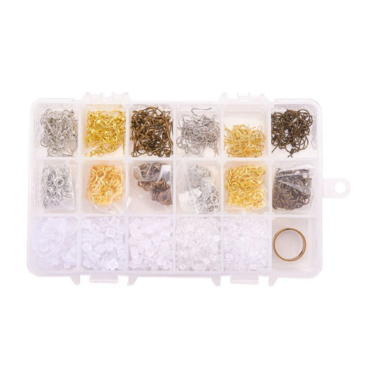 Earring Findings Box Set 16.5mm x 10.8mm Clear - Affordable Jewellery Supplies