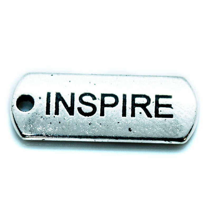Load image into Gallery viewer, Inspirational Message Pendant 21mm x 8mm x 2mm Inspire - Affordable Jewellery Supplies
