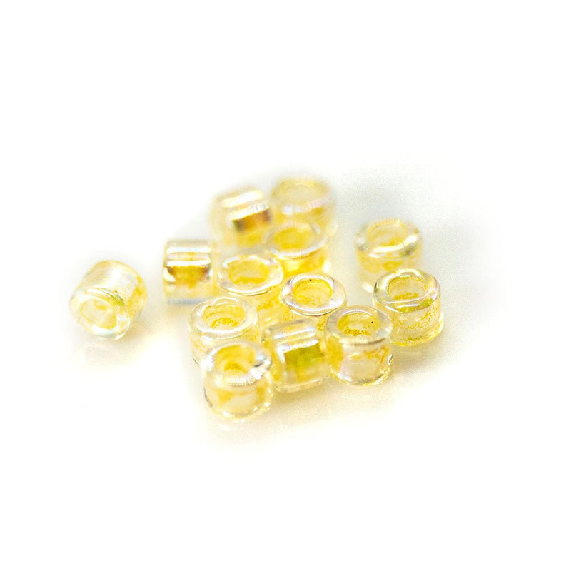 Load image into Gallery viewer, Delica® Seed Beads 11/0 Lined Pale Yellow AB (DB0053) - Affordable Jewellery Supplies
