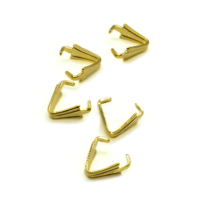 Bail Prong 6.5mm x 3mm Gold - Affordable Jewellery Supplies